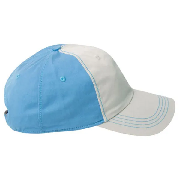 AHEAD Chalk/University Carolina Blue Collegiate Washed 2-Tone Cap