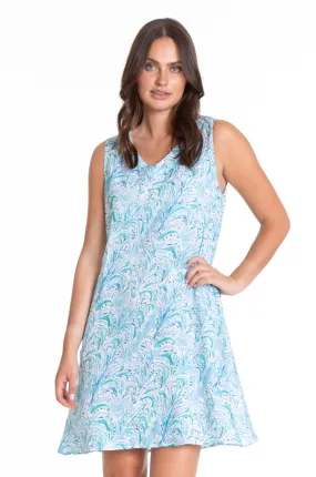 APNY dress, sleeveless linen v-neck