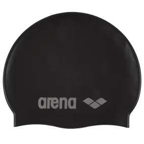 Arena Classic Silicone Jr Cap | Black - Silver