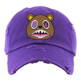 BAWS Crazy Dad Hat 6 Panel with Adjustable Buckle (Purple)