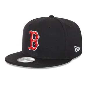 Boston Red Sox Official Team Colours 9FIFTY Snapback Adjustable Cap - Black