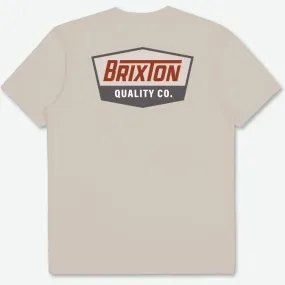 BRIXTON Regal S/S Standard T-Shirt - Cream