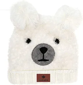 Cozy Canadian Bear Cub Plush Winter Hat with Adorable Ears