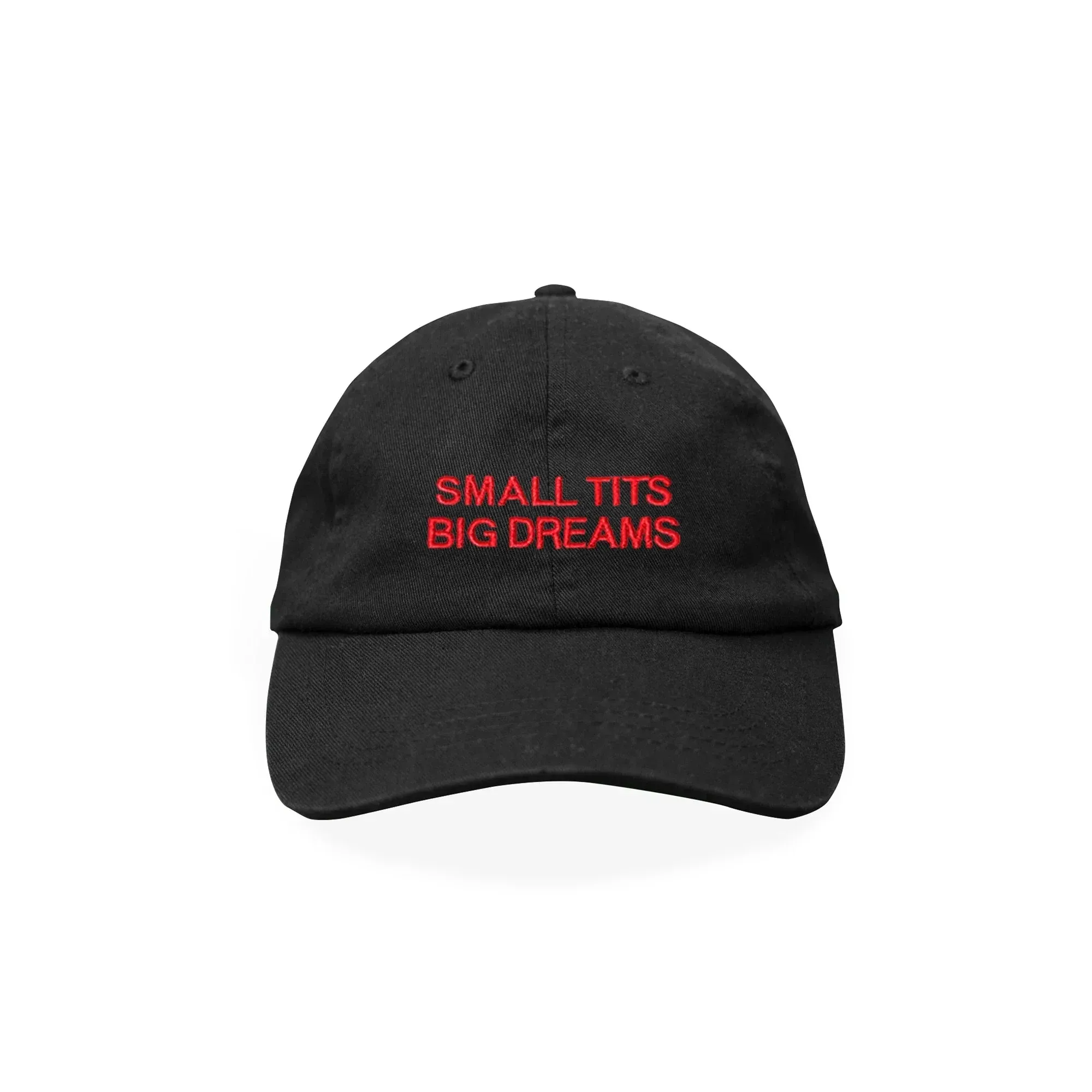 Cap "small tits big dreams" -black