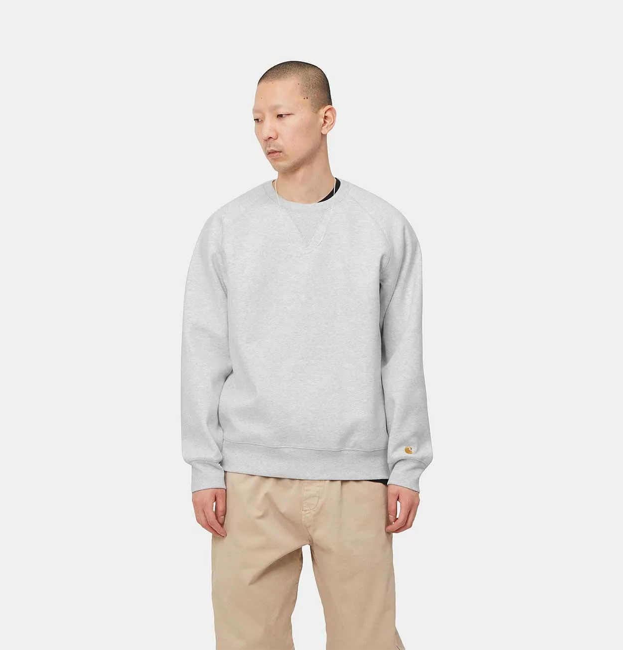 Carhartt WIP Chase Sweatshirt in Ash Heather