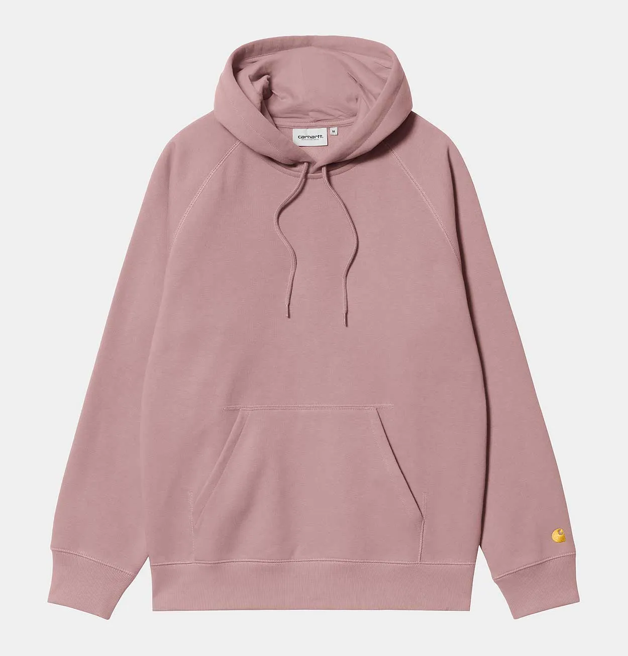 Carhartt WIP Hooded Chase Sweatshirt in Glassy Pink