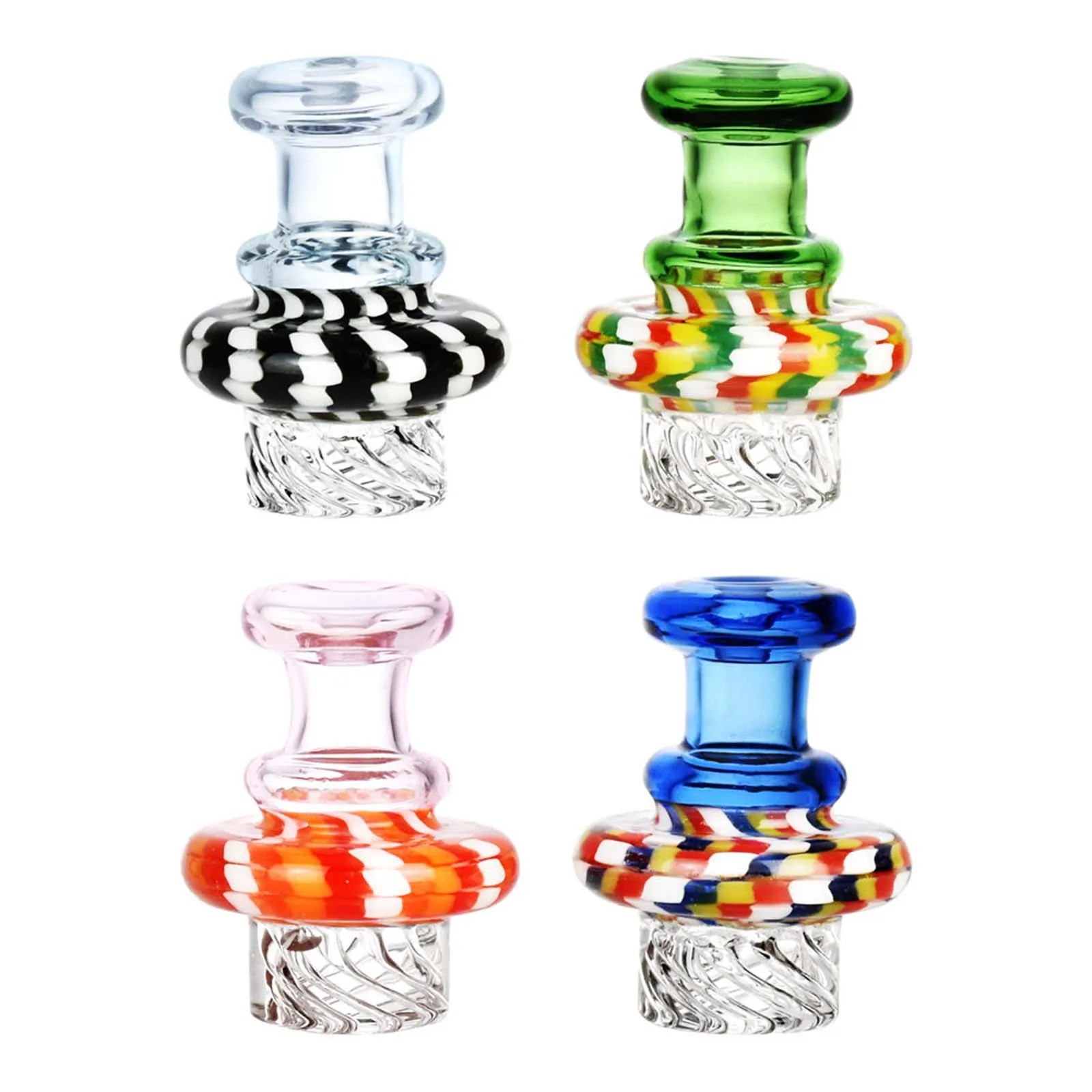 Contrast Color Rope Twist Helix Carb Cap