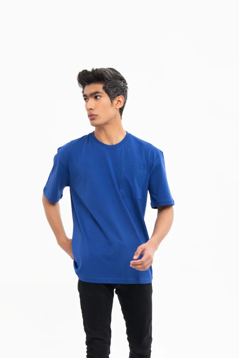 CREW NECK T-SHIRT WITH PATCH POCKET