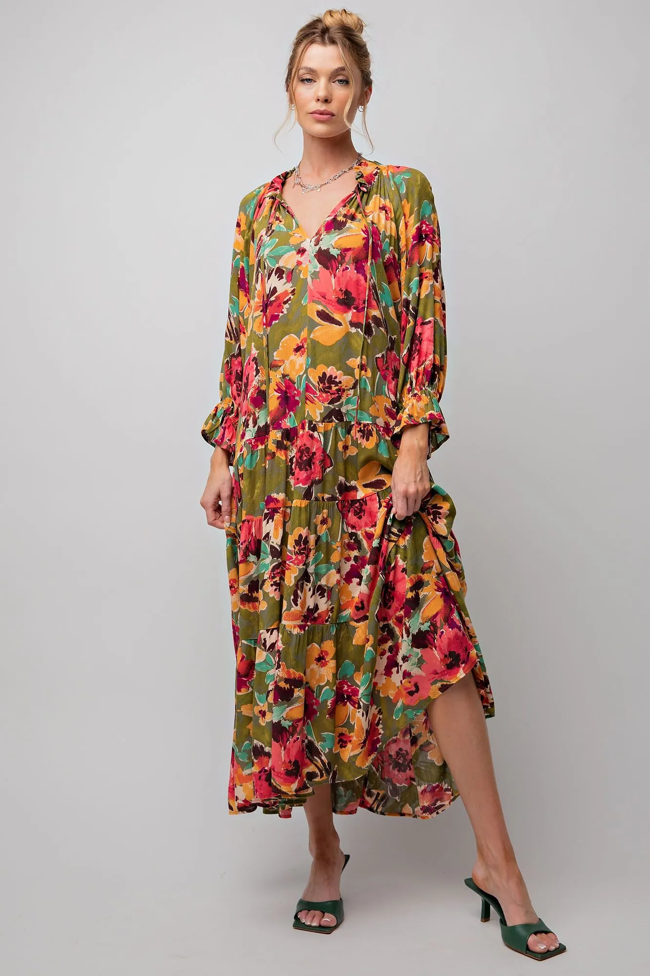 Fall Reactions Floral dress