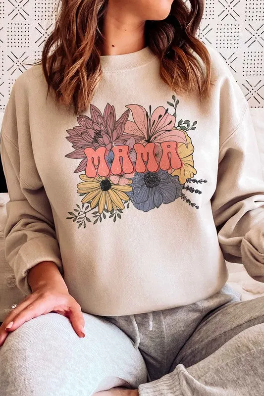 FLORAL MAMA GRAPHIC SWEATSHIRT