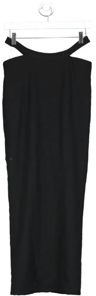 House of CB Martinez Black Cutout Maxi Skirt UK S