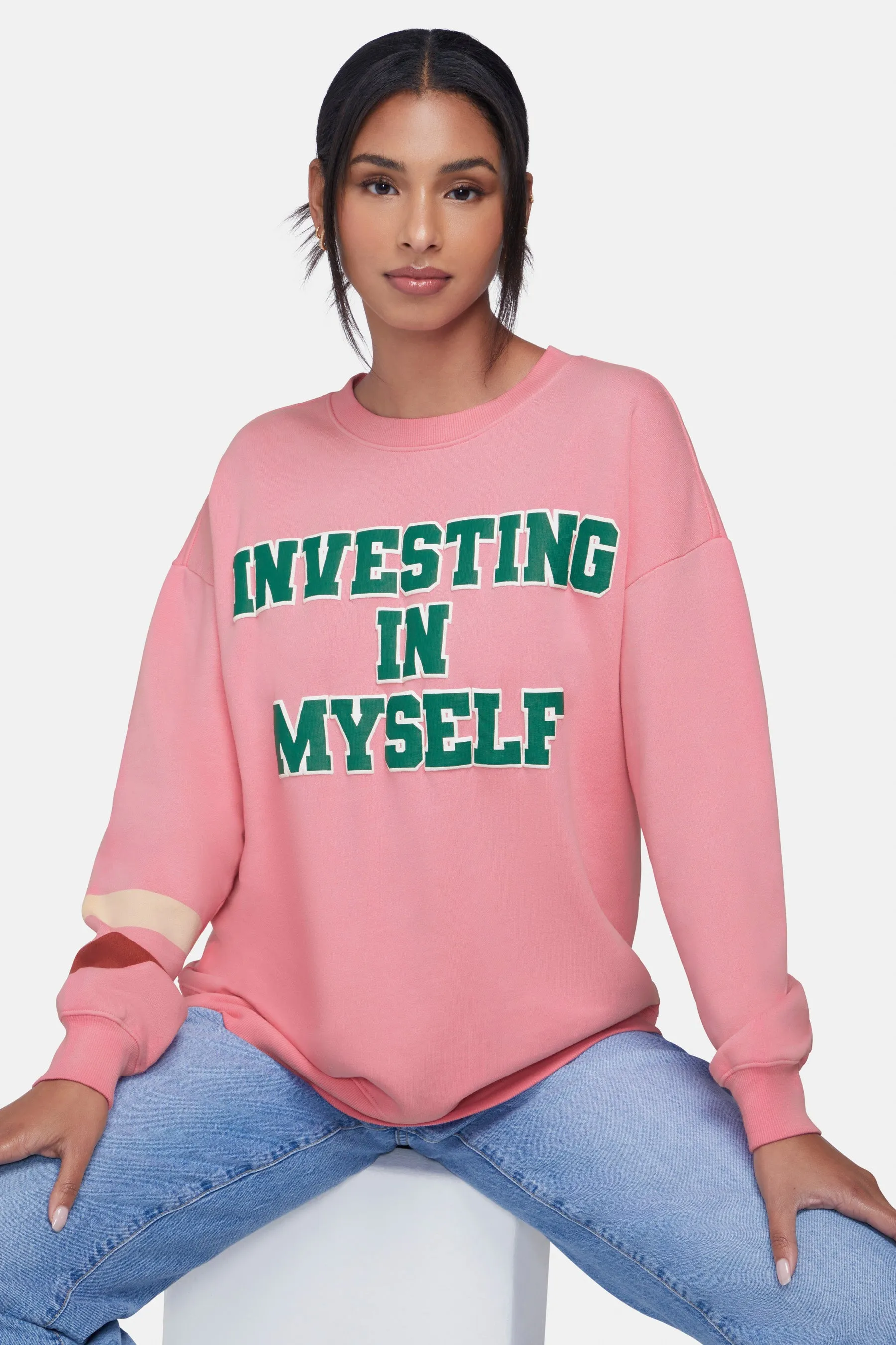 Invest Myself Roadtrip Sweatshirt | Aurora Pink