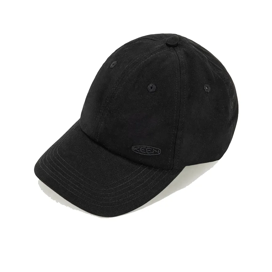 KEEN Logo Stretch Cap  |  Black/Black