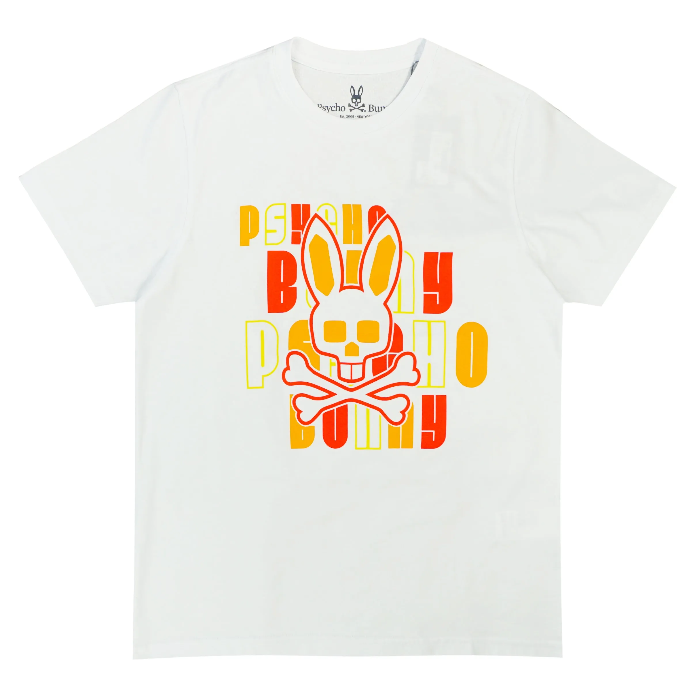 Krome Graphic Tee (Wte/Org/Salmon) /D14