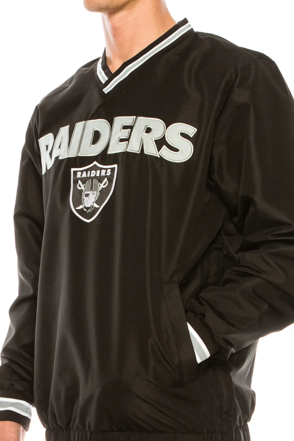 Las Vegas Raiders Windbreaker with Two Pockets