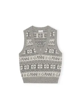 Logo Wool Mix Vest K2036