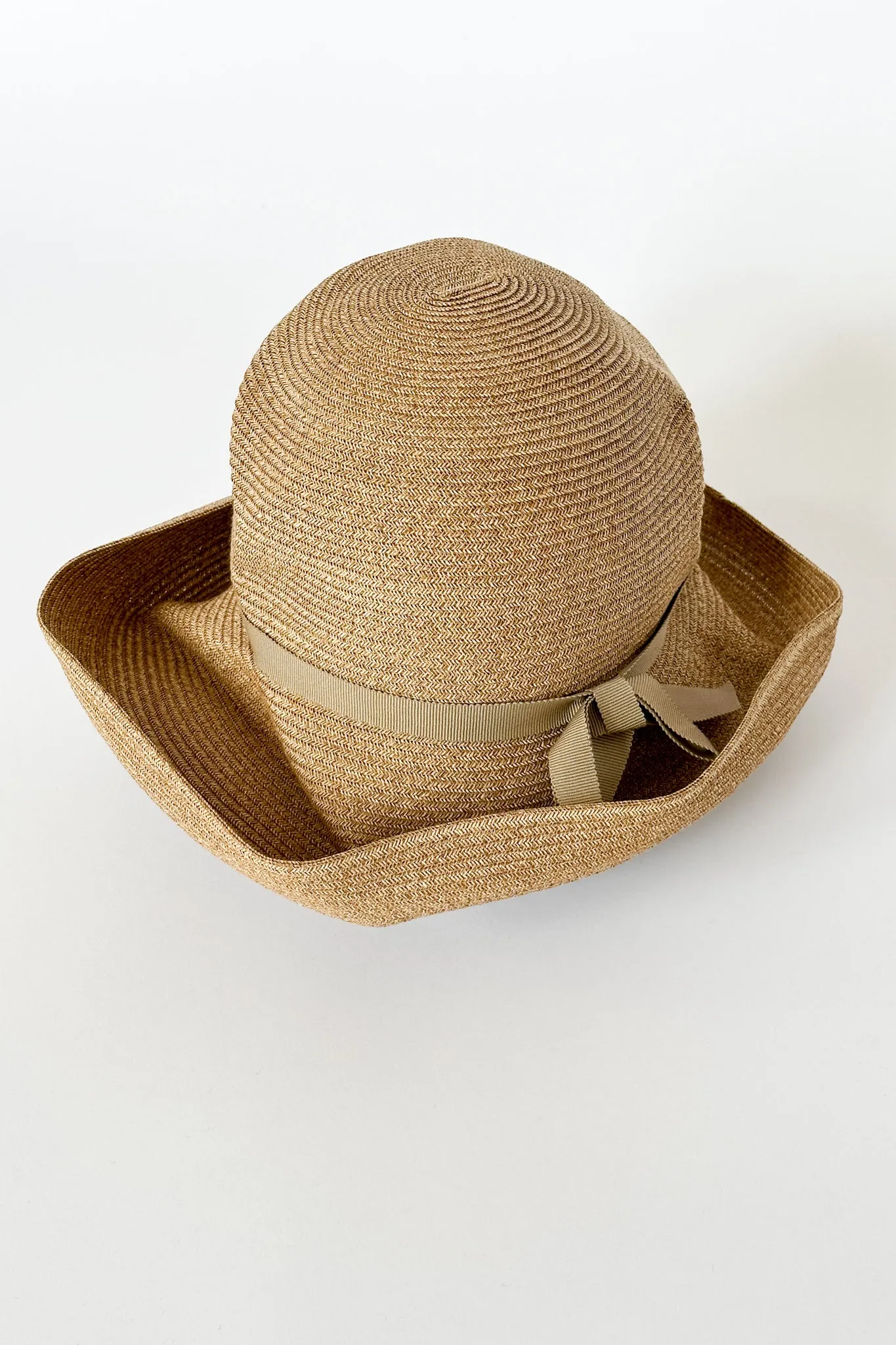 Mature Ha - Boxed Hat 11cm Brim Grosgrain Ribbon