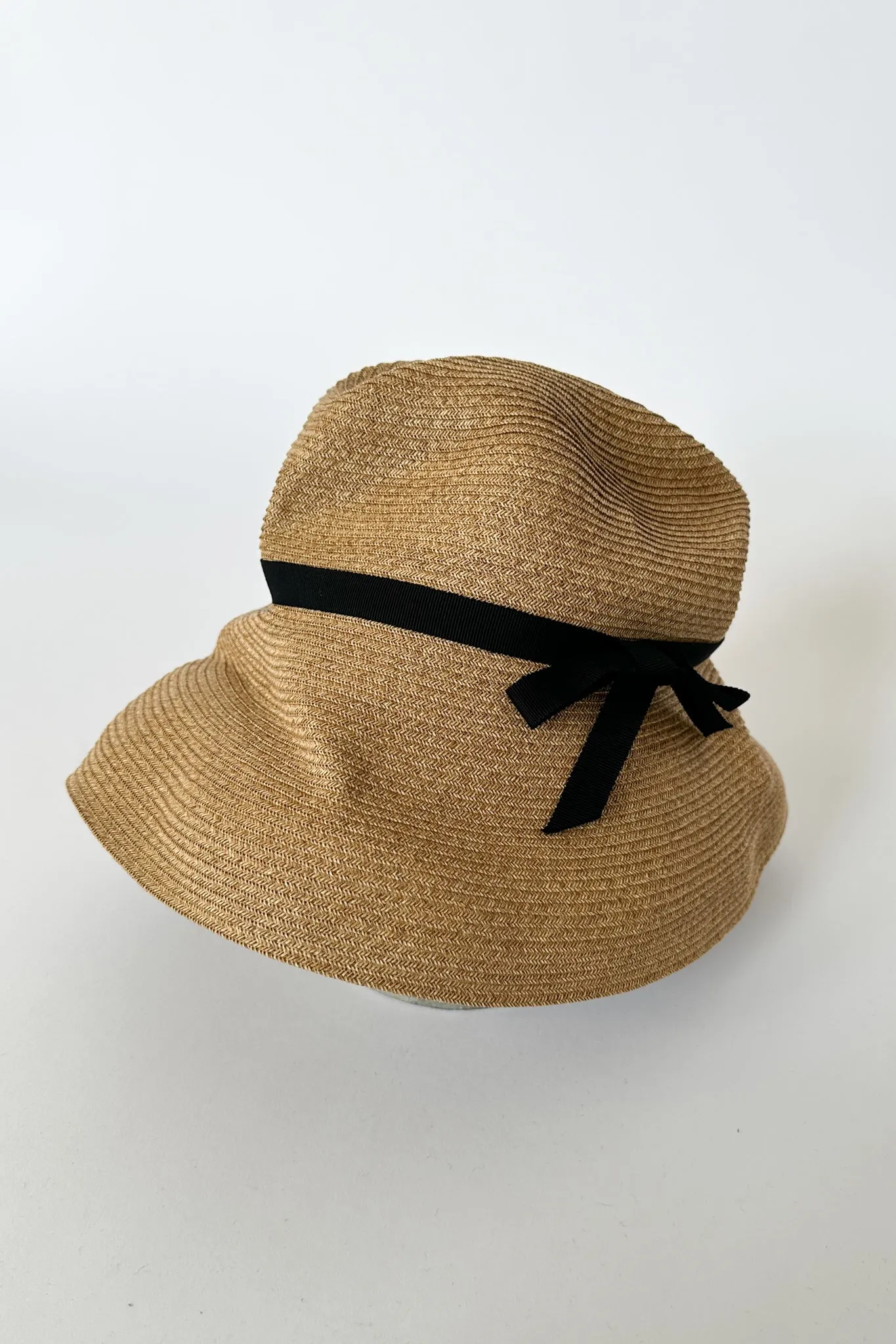 Mature Ha - Boxed Hat 11cm Brim Grosgrain Ribbon