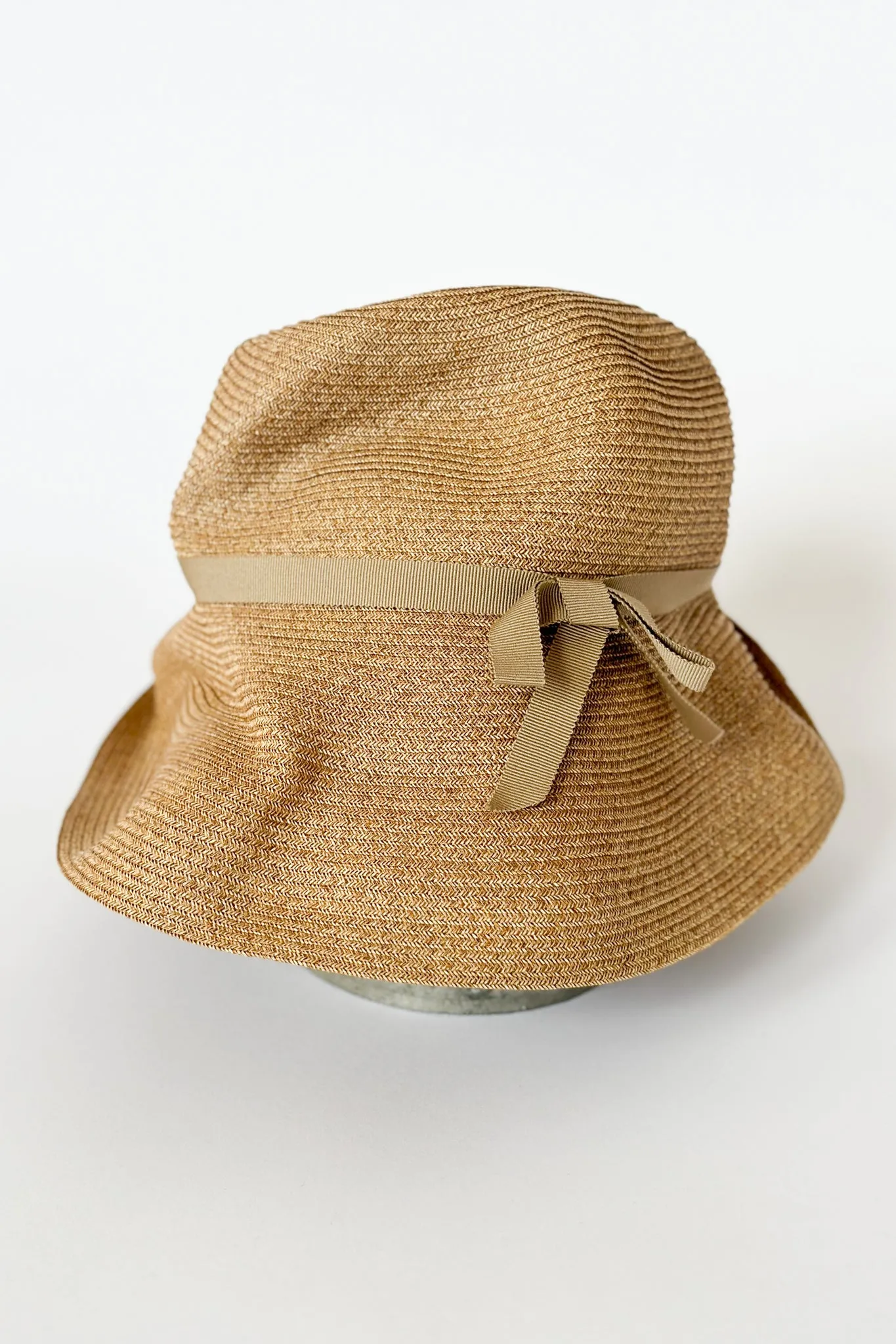 Mature Ha - Boxed Hat 11cm Brim Grosgrain Ribbon