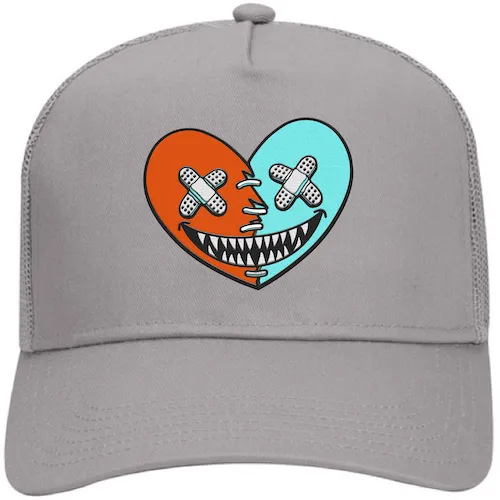 Miami Dolphin Dunks Trucker Hat to Match : MIAMI HEART BAWS