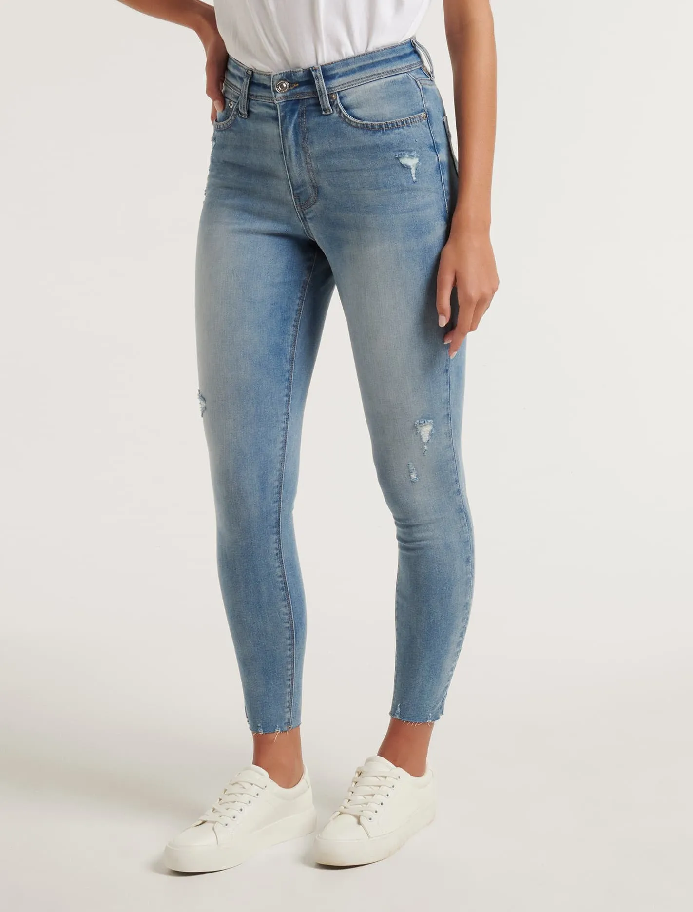 Nala Mid-Rise Ankle Skinny Jeans