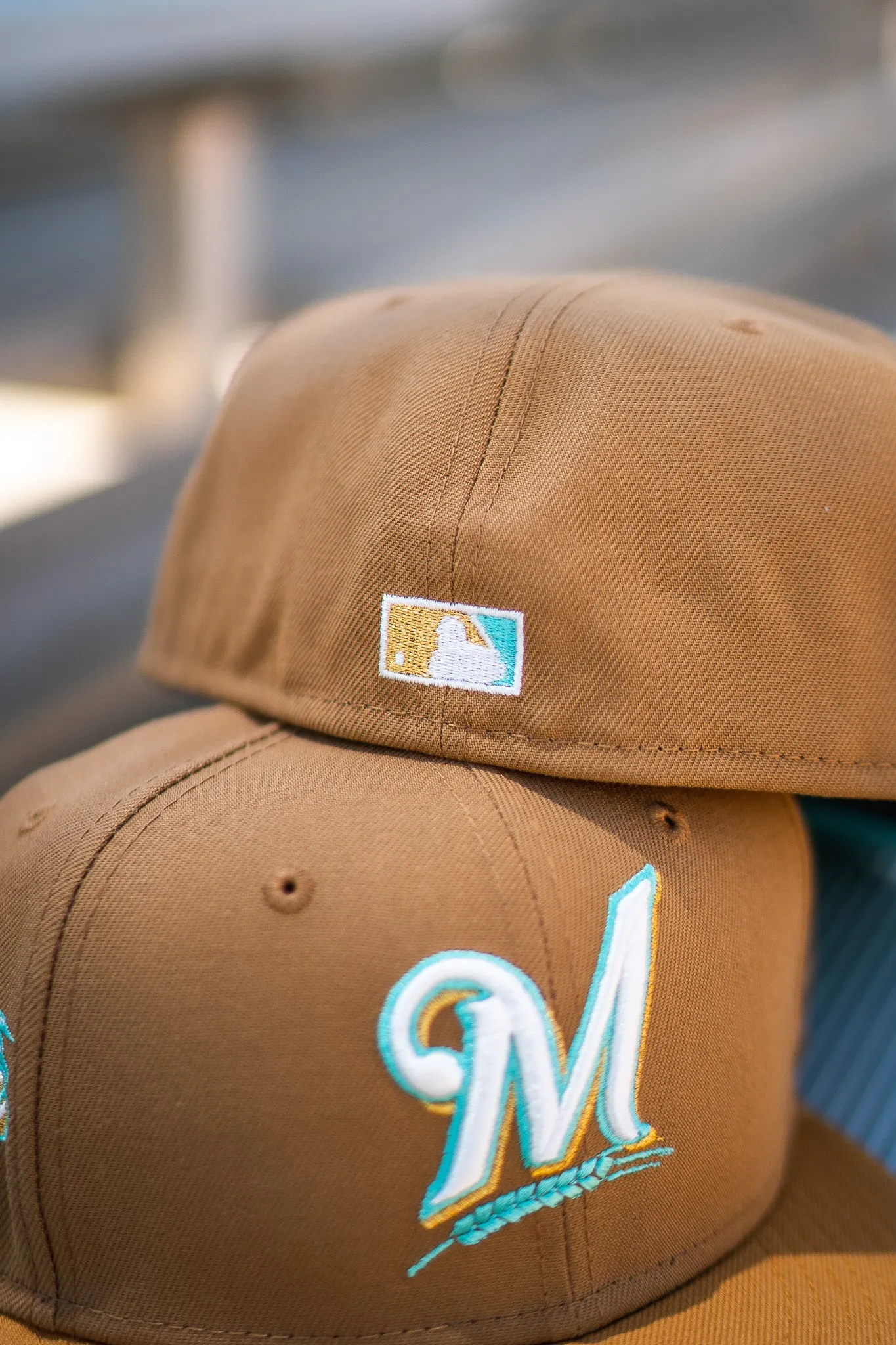 New Era Milwaukee Brewers 2002 ASG Teal UV (Khaki/Tan)