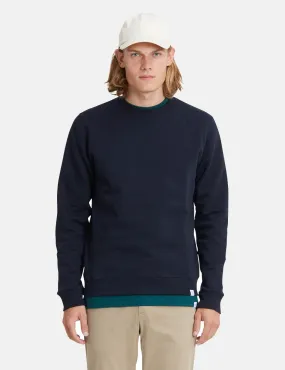 Norse Projects Vagn Classic Crew Sweatshirt (445gsm Cotton) - Navy Blue