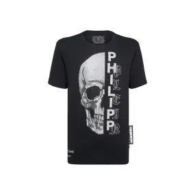 Philipp Plein Platinum Cut Round Neck Gothic Men's T-Shirt