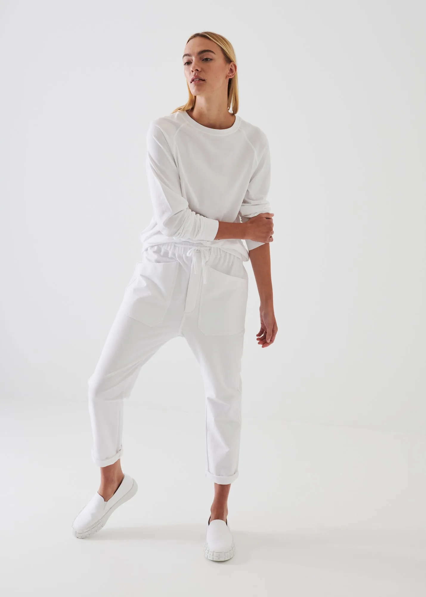 PIMA COTTON STRETCH OVERSIZED SWEATSHIRT