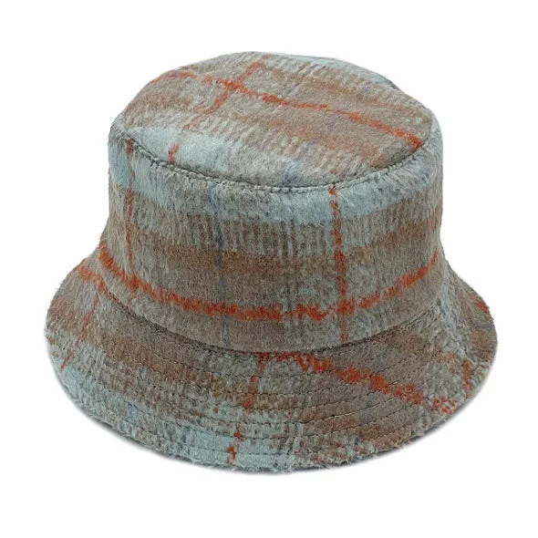 Plaid Check Patterned Bucket Hat