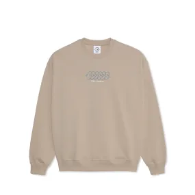 Polar Dave Crewneck Sweatshirt Faces Taupe