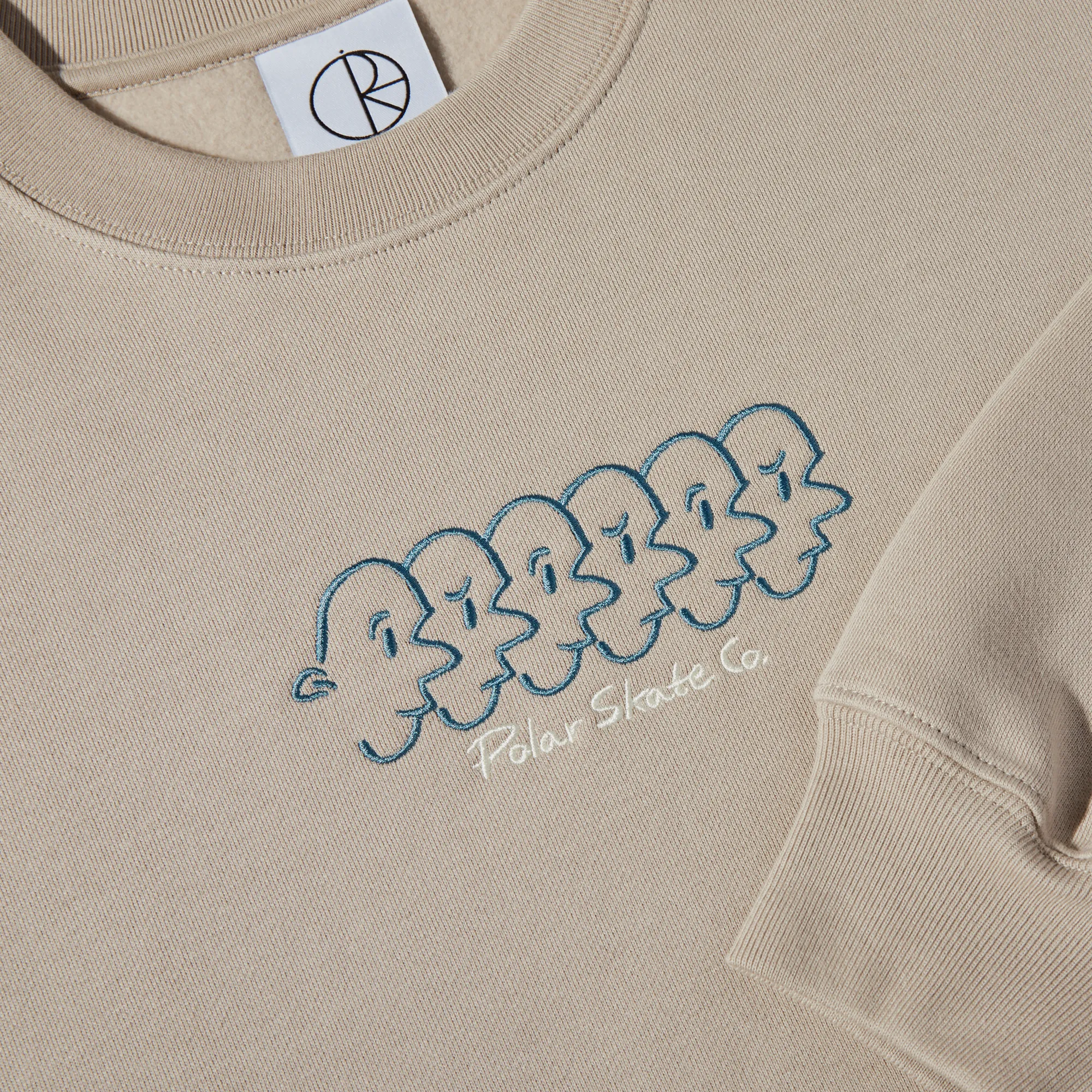 Polar Dave Crewneck Sweatshirt Faces Taupe