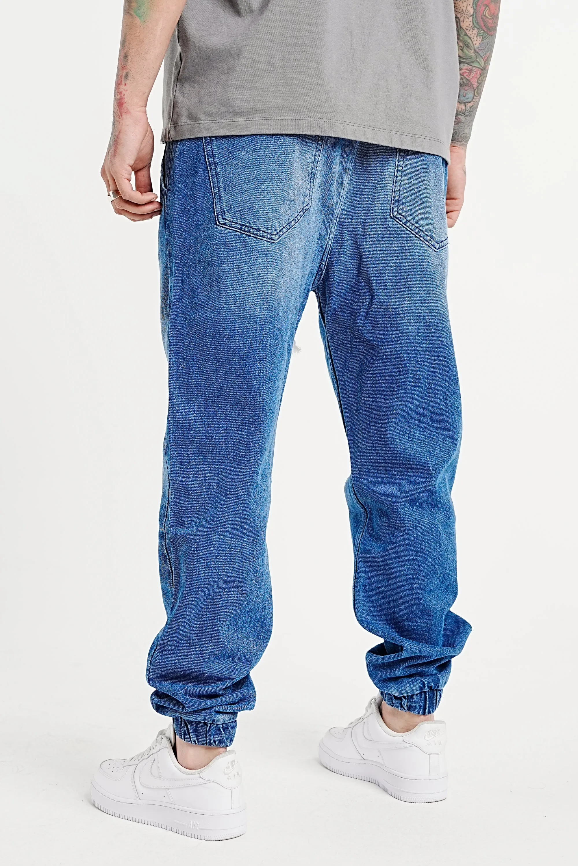 Premium Elasticated Denim Jogger Pants