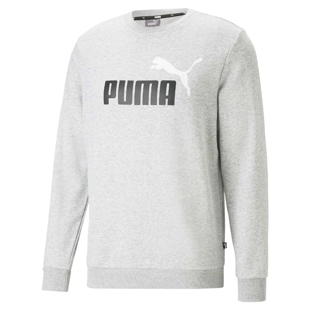 Puma Mens Essentials Two-Tone Big Logo Crewneck Sweatshirt - Style 586763 04