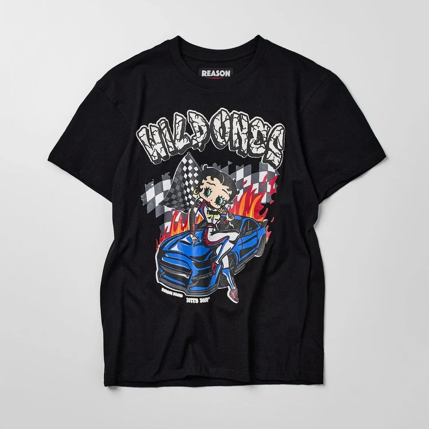 REASON Betty Boop Wild Ones Print Short Sleeve Tee