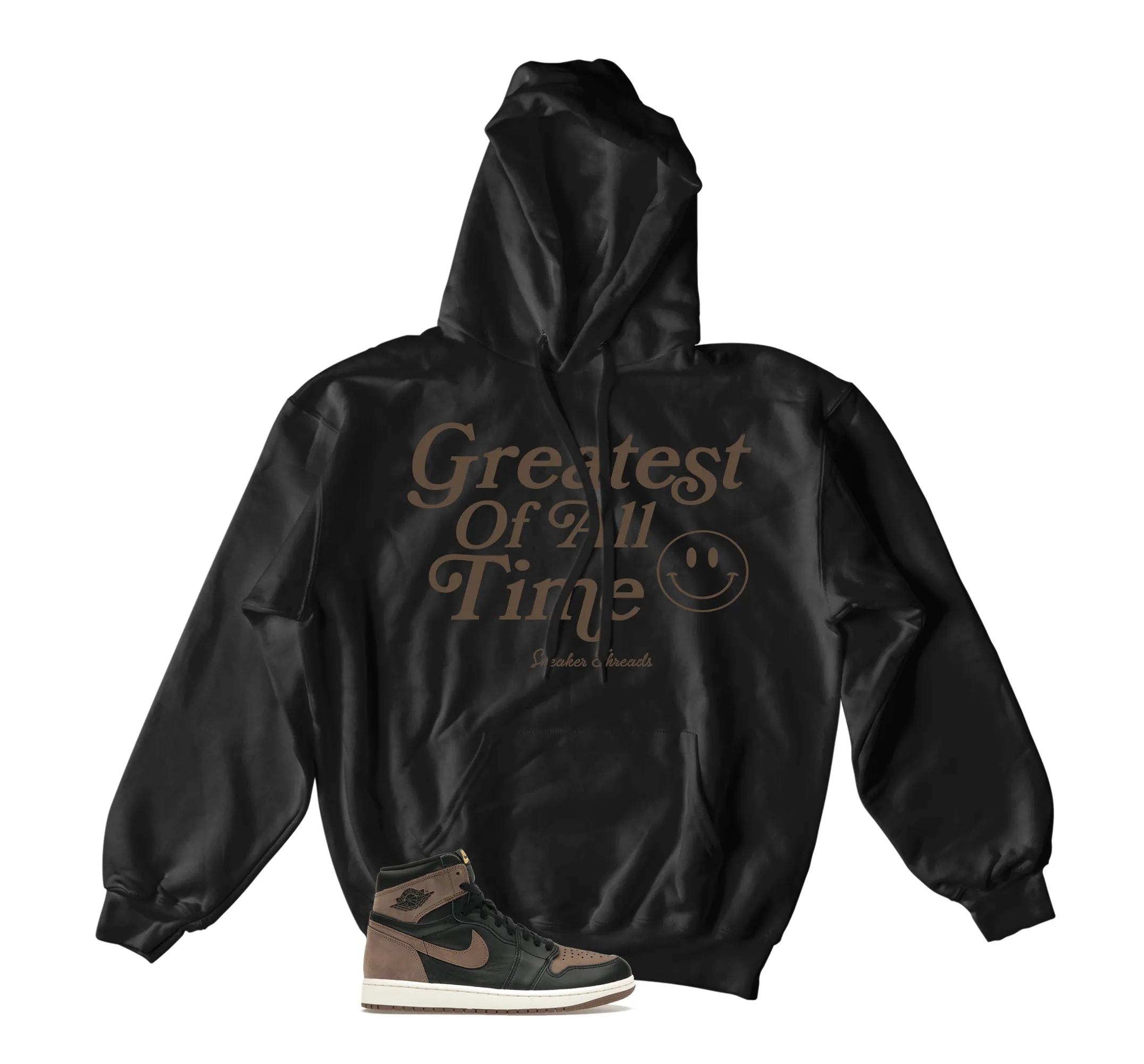 Retro 1 Palomino Hoody - Goat - Black