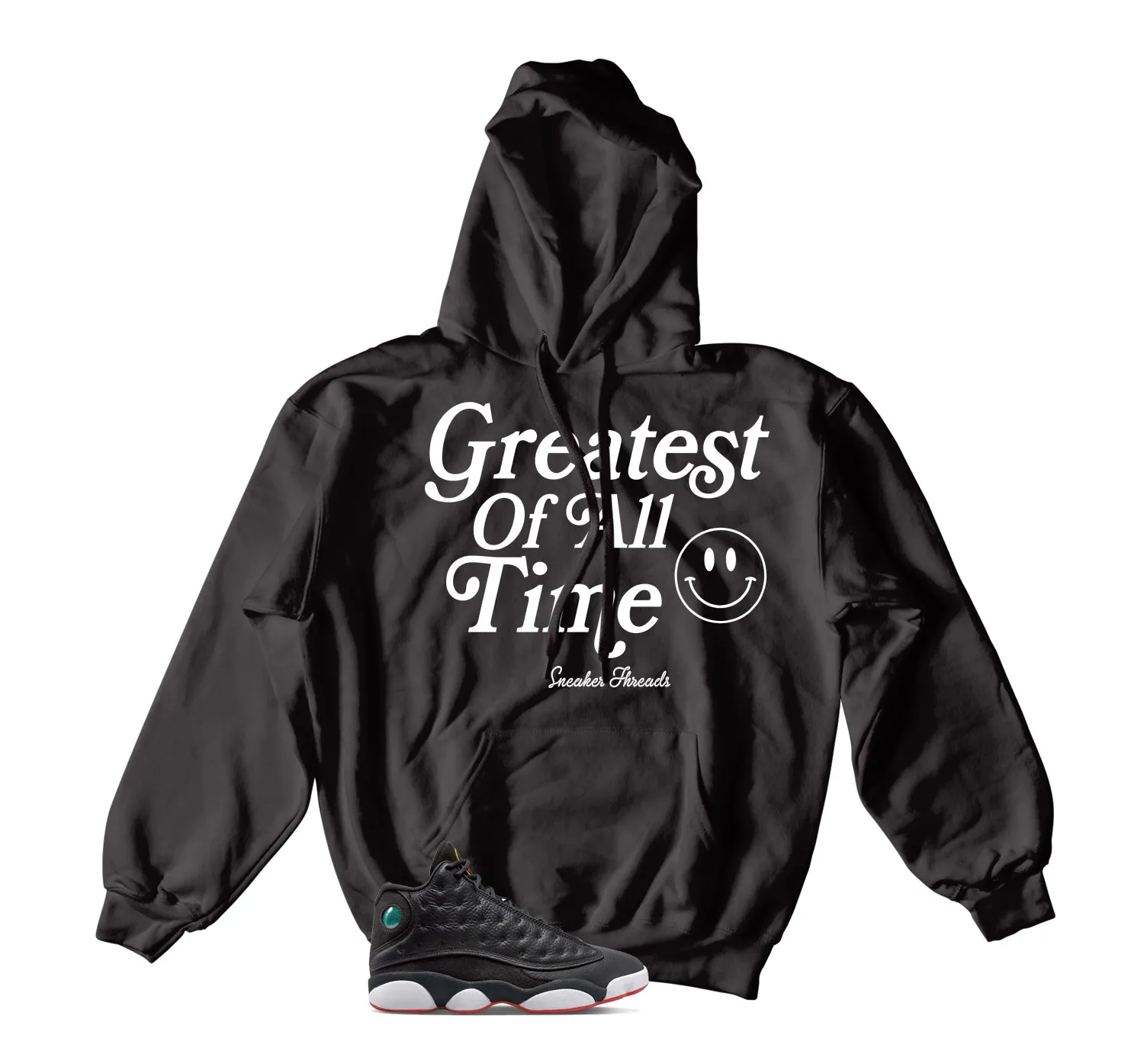 Retro 13 Playoff Hoody - Goat - Black