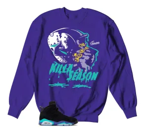 Retro 6 Aqua Killa Season Sweater