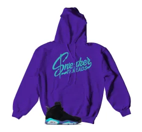 Retro 6 Aqua ST Logo Hoody