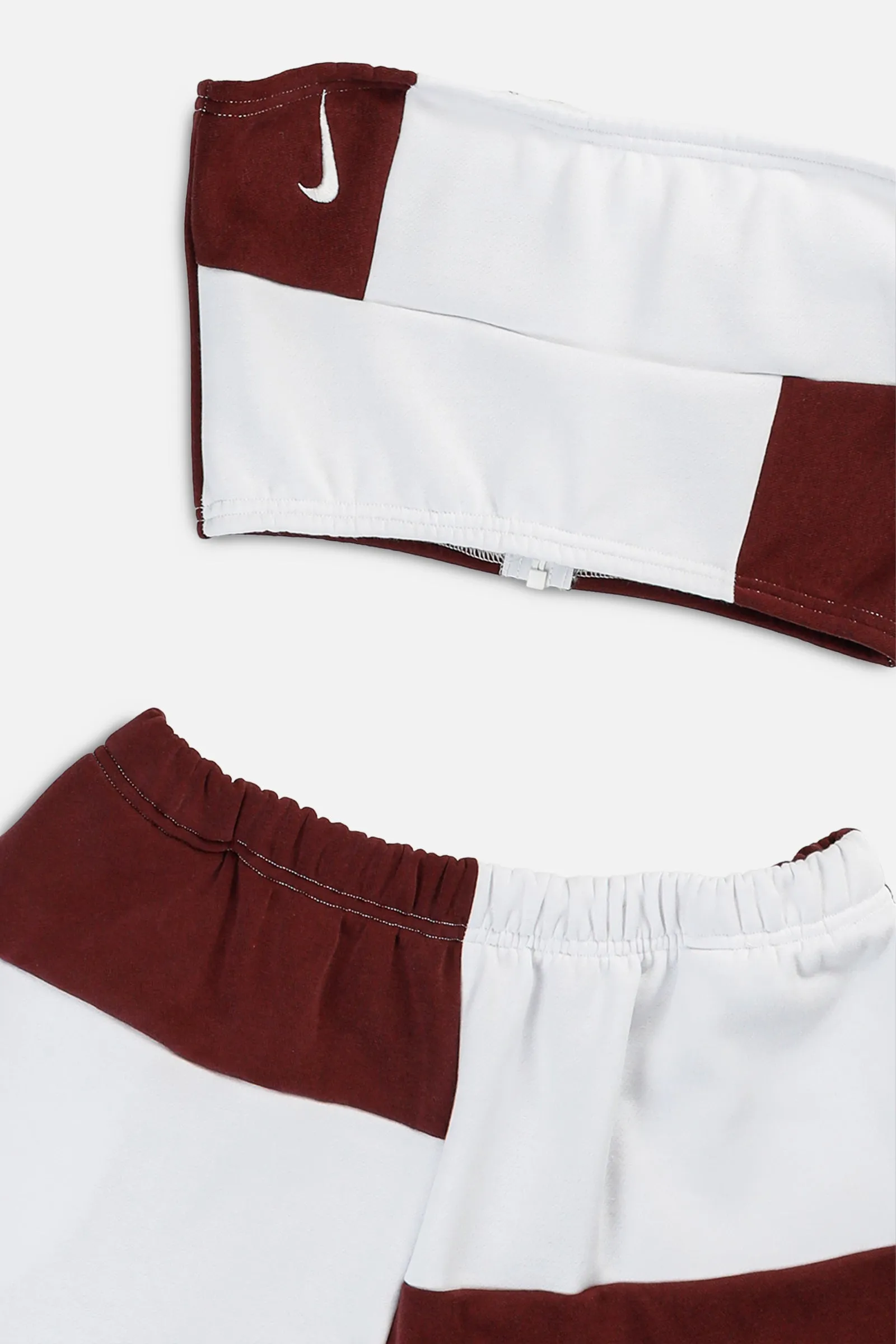 Rework Nike Patchwork Sweatshorts Set - M