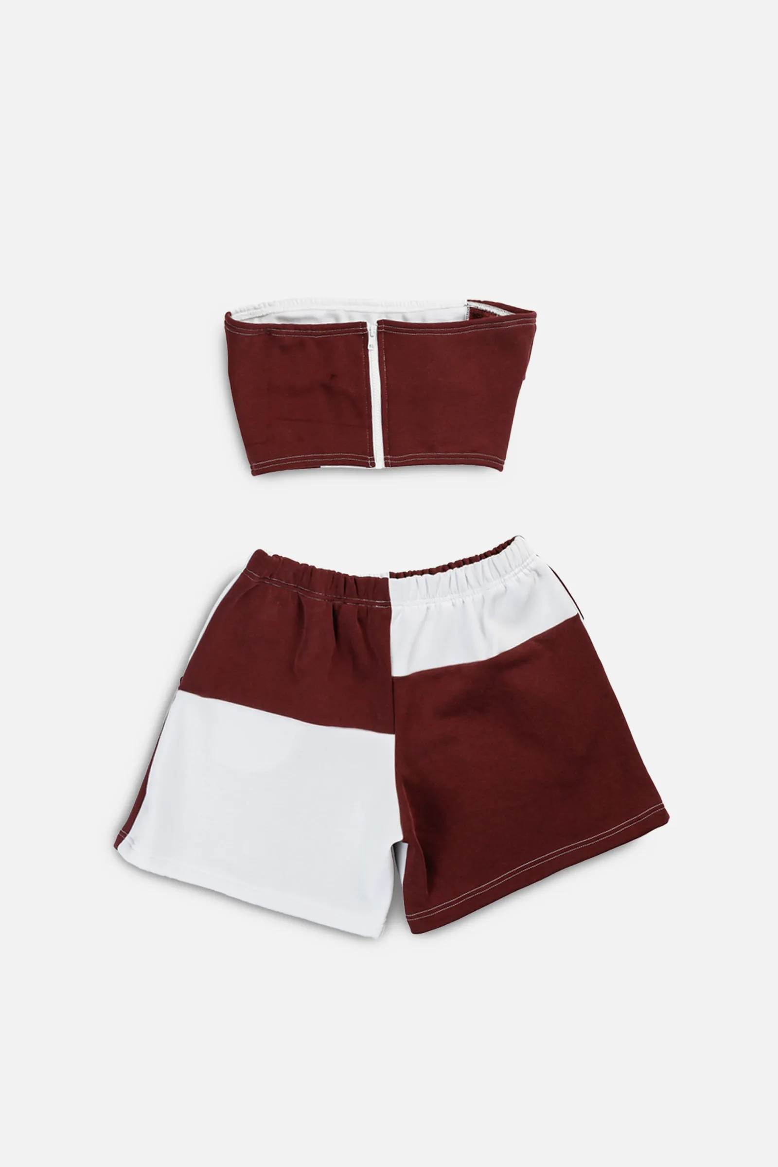 Rework Nike Patchwork Sweatshorts Set - M