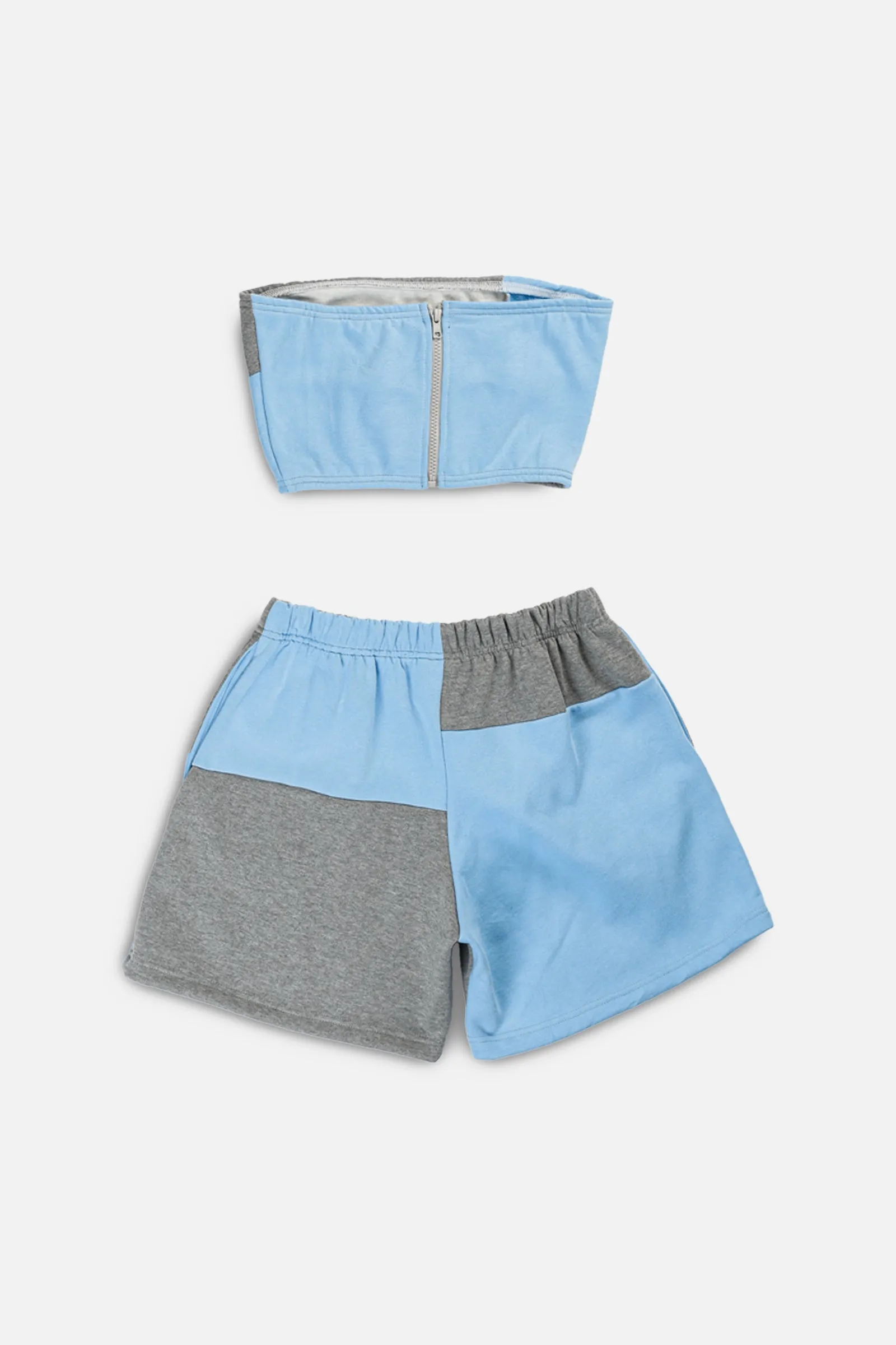 Rework Nike Patchwork Sweatshorts Set - S