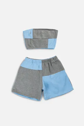 Rework Nike Patchwork Sweatshorts Set - S