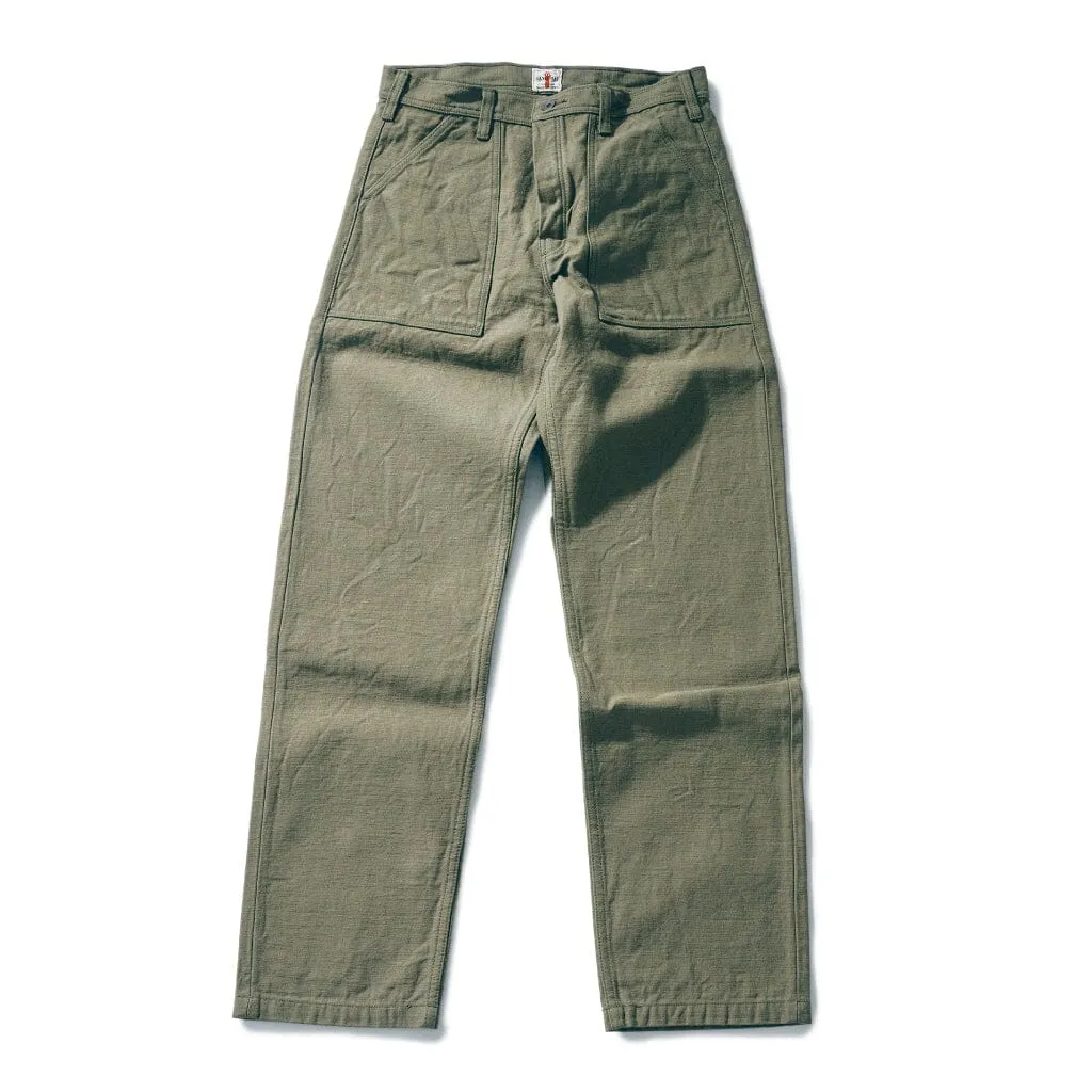 SAMURAI JEANS - 15oz Heavy Baker Pants (SJ52BP) in Olive