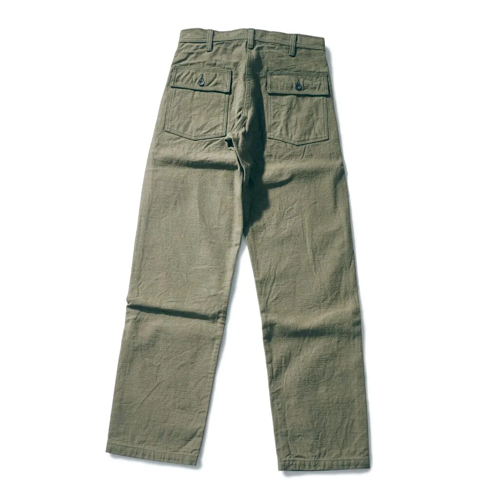 SAMURAI JEANS - 15oz Heavy Baker Pants (SJ52BP) in Olive