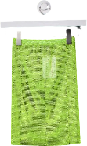 Santa Brands Green Neon Lime Mini Skirt UK XS/S