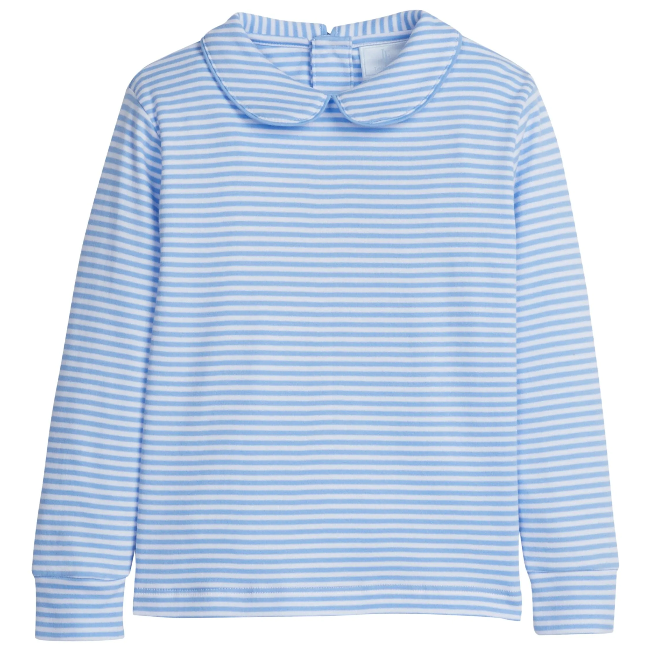 Striped Peter Pan Shirt - Light Blue