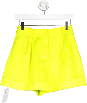 The Bar Yellow The Dylan Silk Shorts UK 8