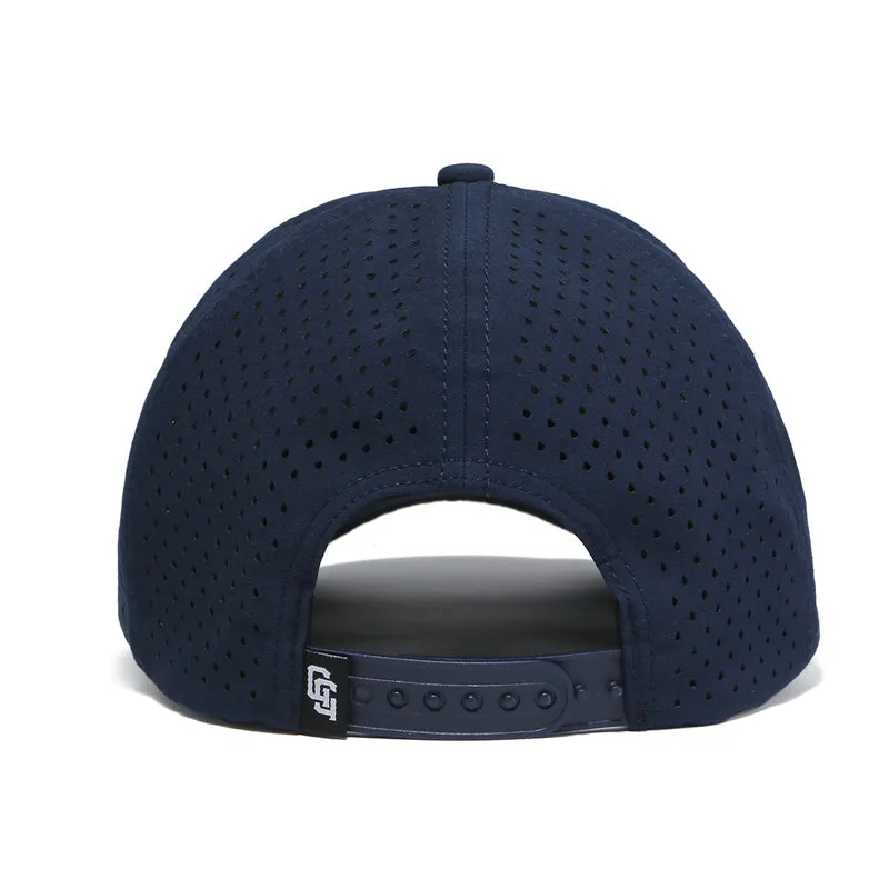 TOUR PRO Angry Golfer Golf Hat in Navy Blue with Curved Brim