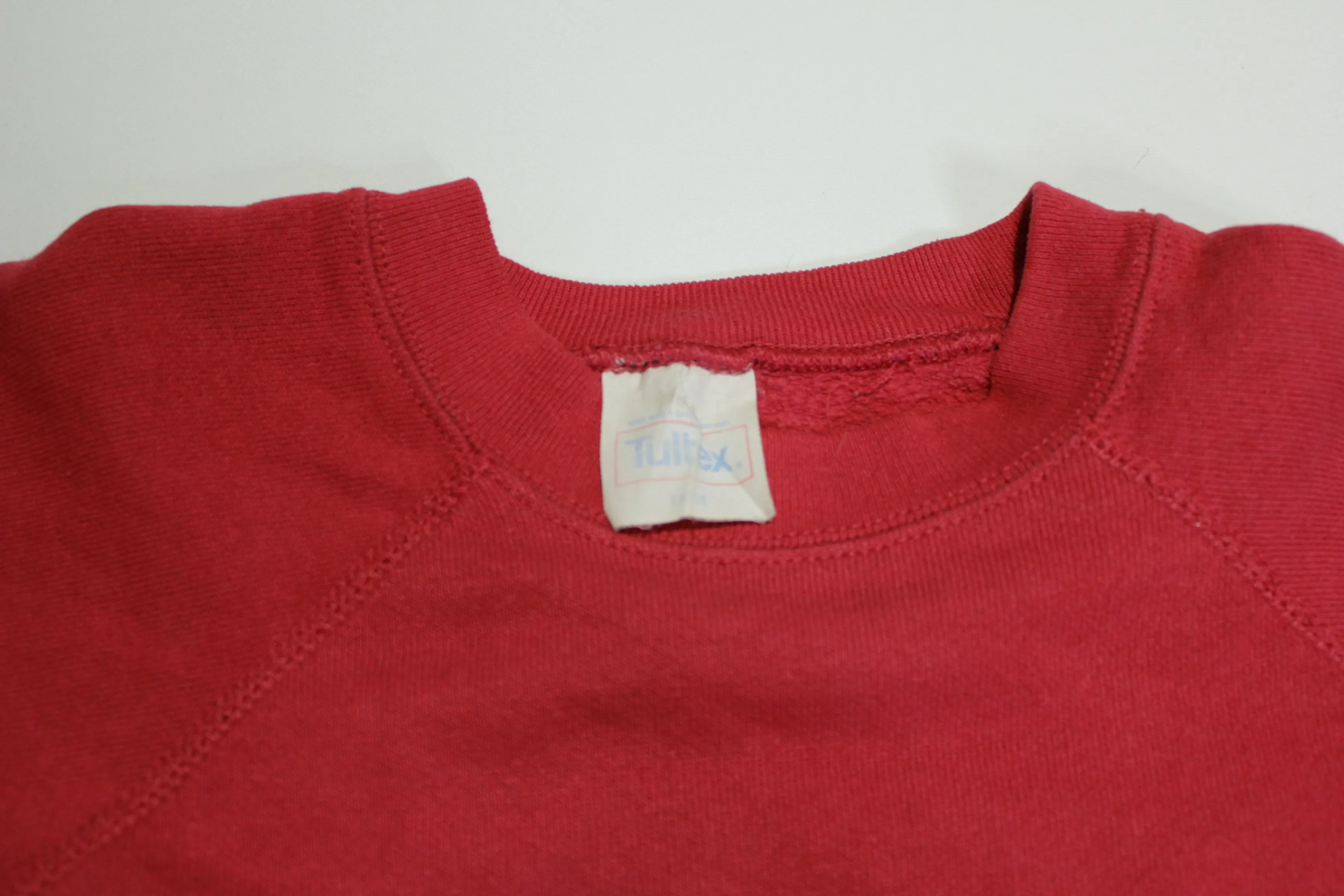 Tultex Vintage 80's Pink Blank Crewneck Sweatshirt